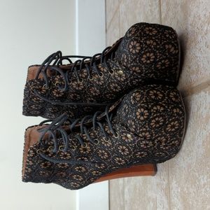 EUC Jeffrey Campbell lita platform booties